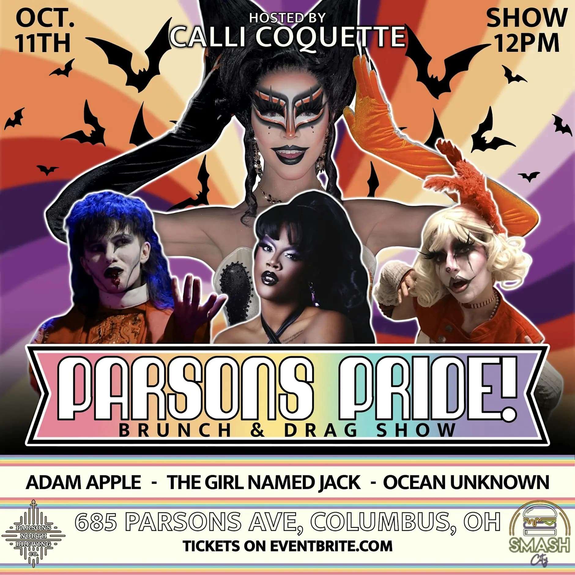 PARSONS PRIDE OCTOBER! Brunch and Drag Show