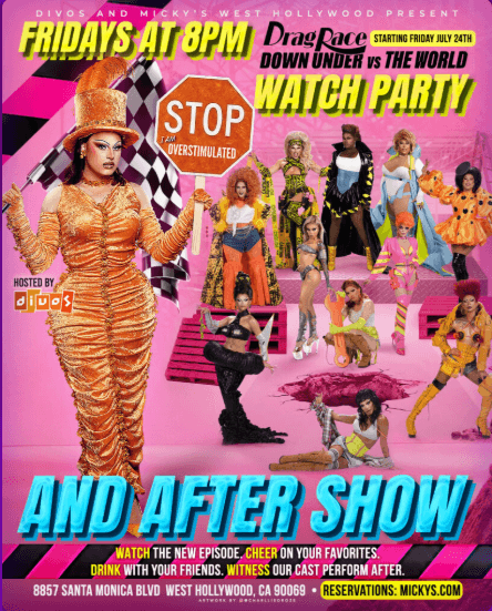 Drag Race Down Under vs The World Watch Party & After Show – 09/04/2026