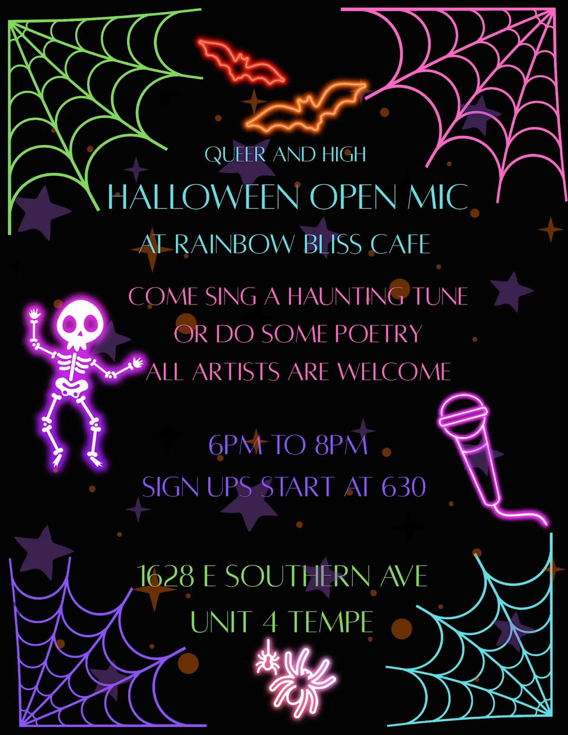 Queer and High Open Mic Night