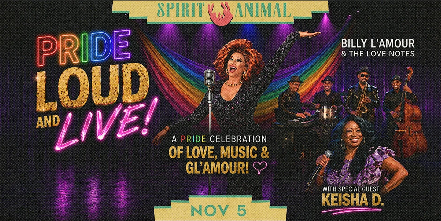 Billy L'Amour & The Love Notes (Tickets Includes 2 Cocktails)