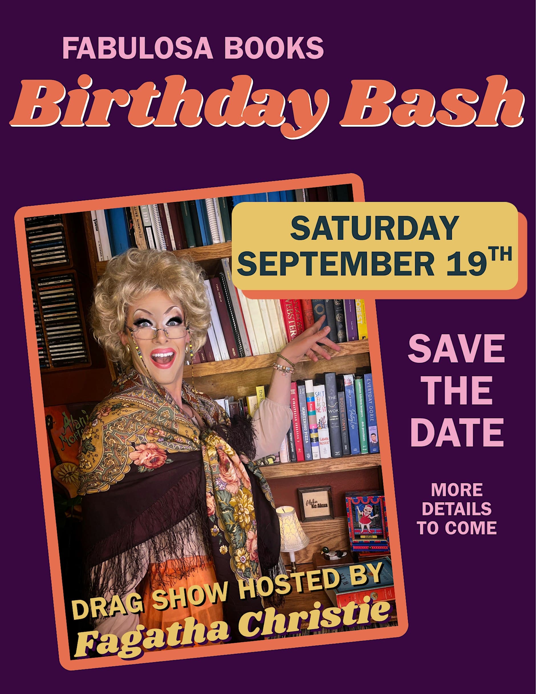 Fabulosa Books Birthday Bash
