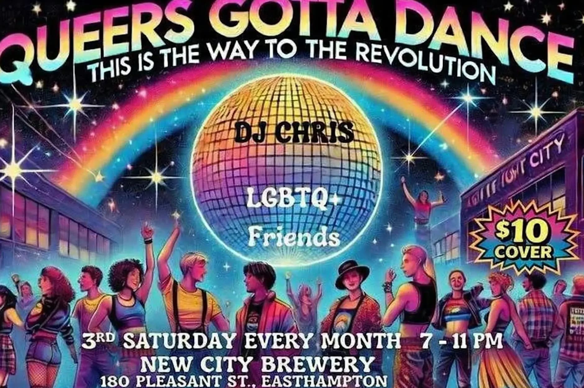 Queers Gotta Dance DJ Chris @ New City Brewery (Easthampton, MA) - 12/19