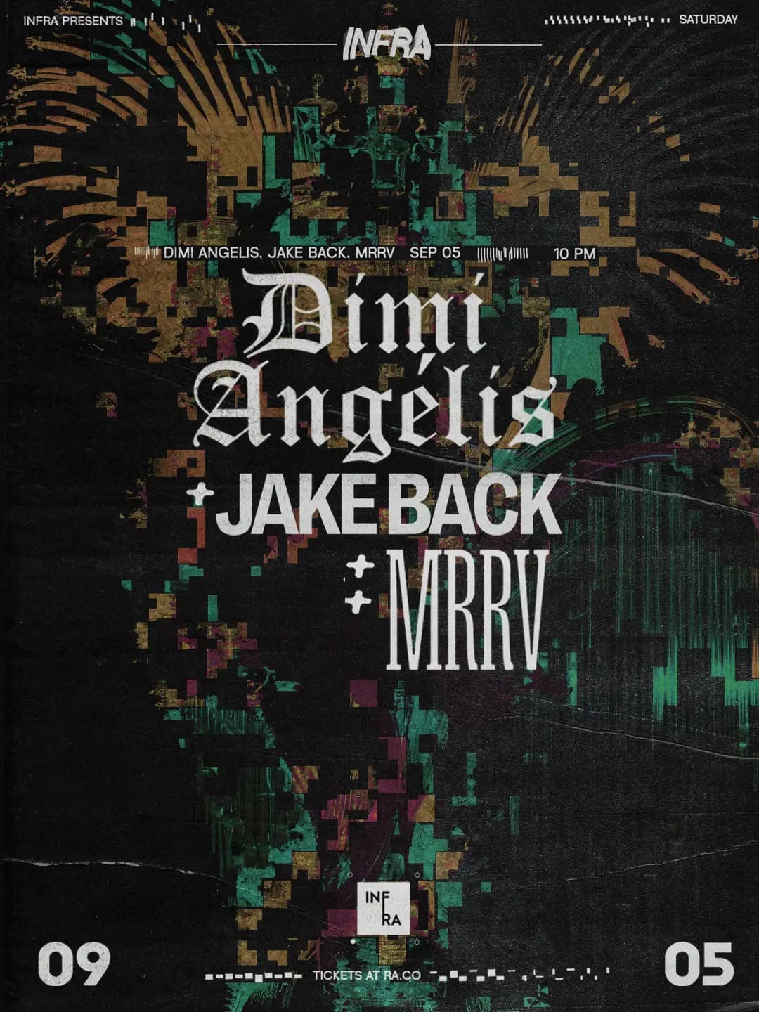 Infra presents: Dimi Angélis, JAKE BACK, & MRRV