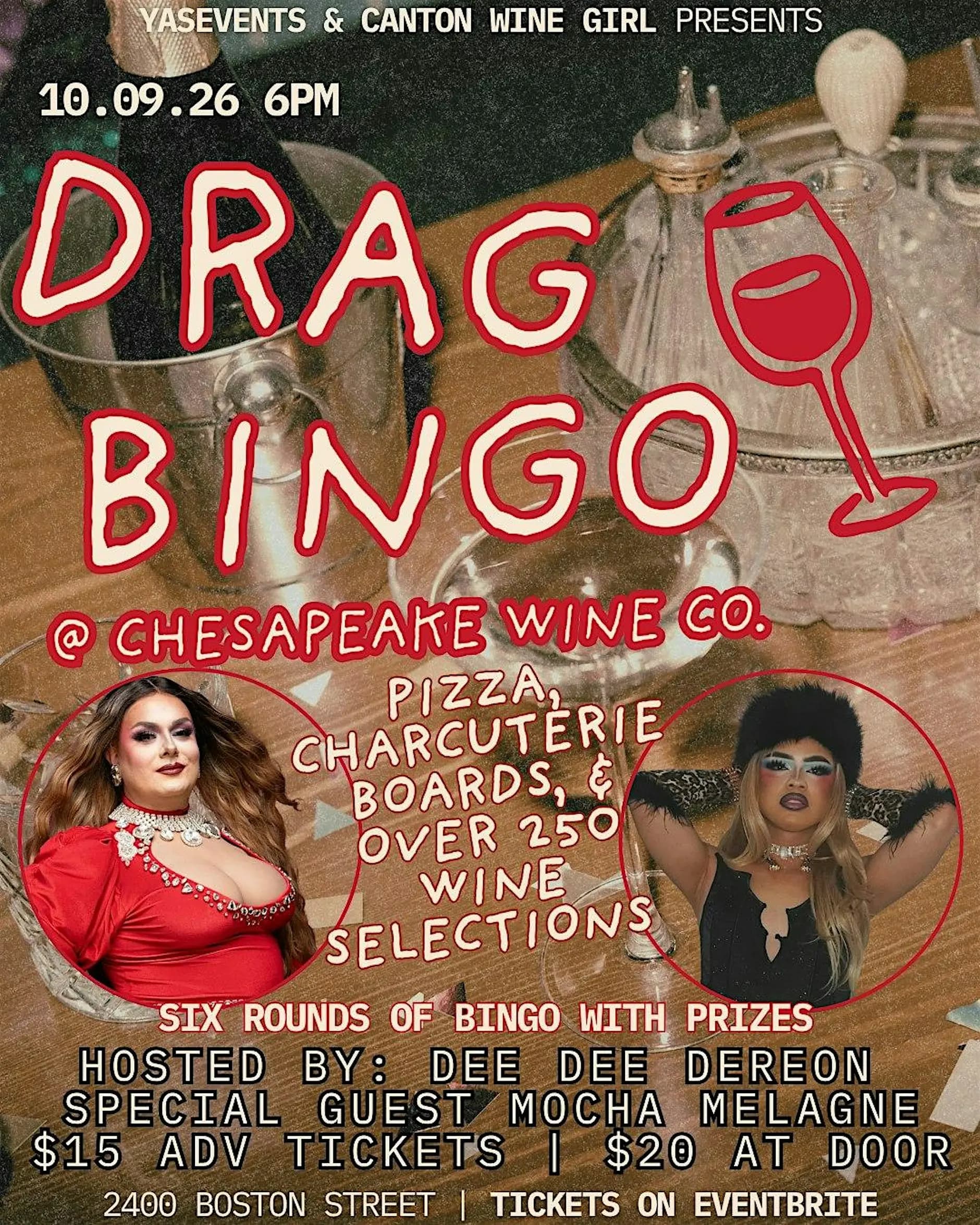 Canton Wine Girl Drag Queen Bingo