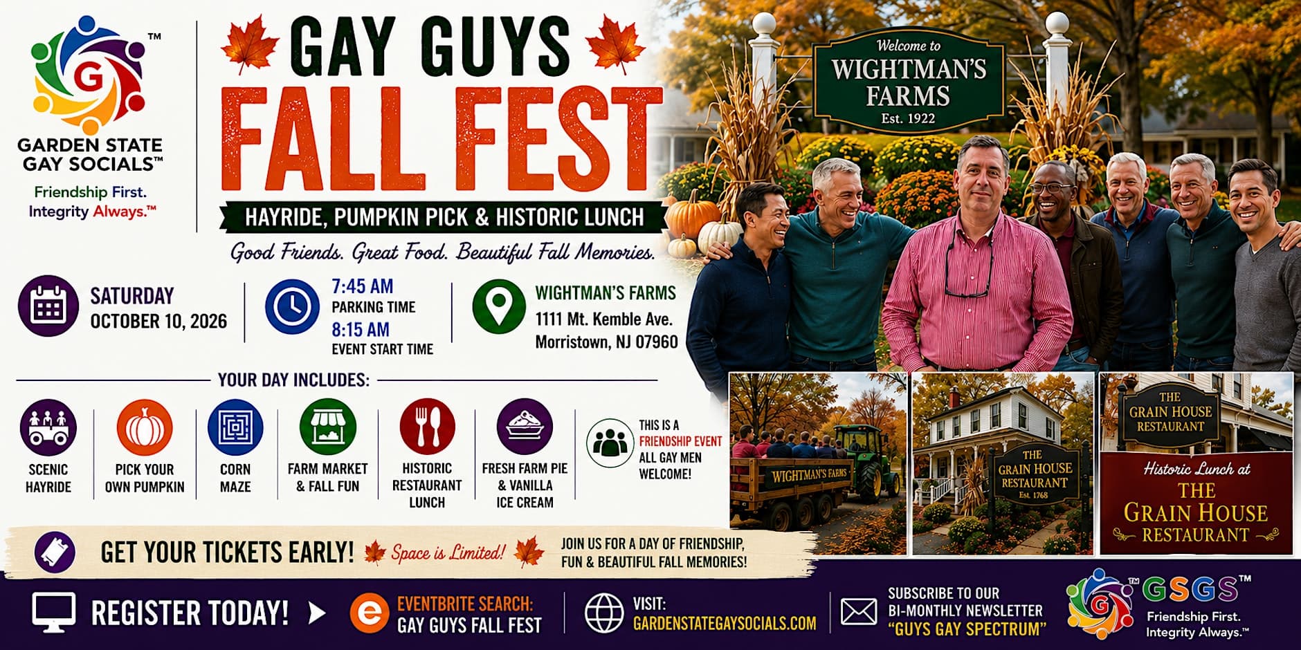 Gay Guys Fall Fest & Lunch (Morristown)