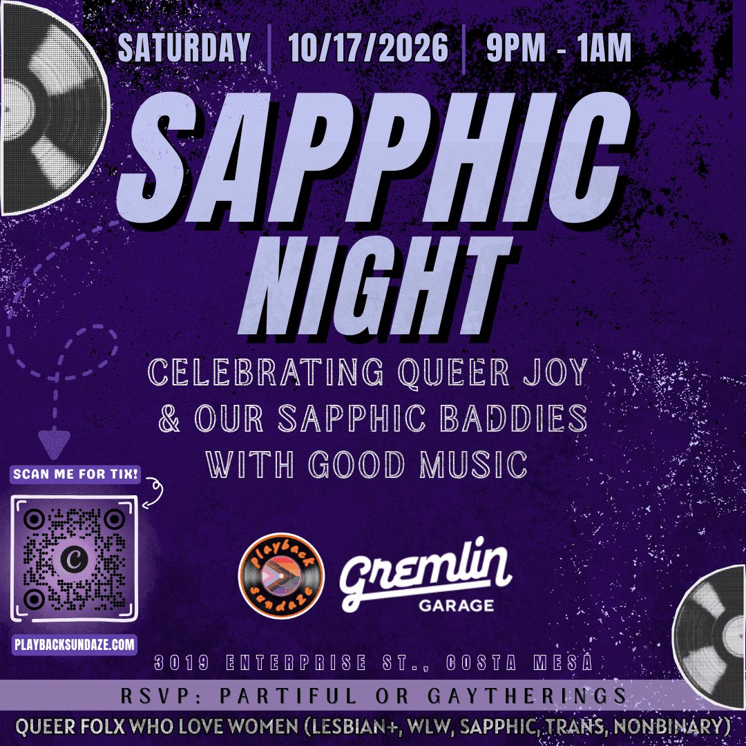 SAPPHIC NIGHT 10/17 | PLAYBACK SUNDAZE