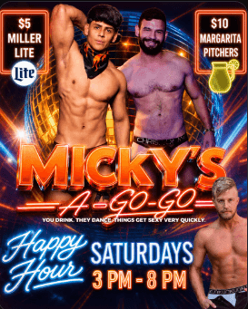 9.12 - MICKY’S A GOGO Happy Hour