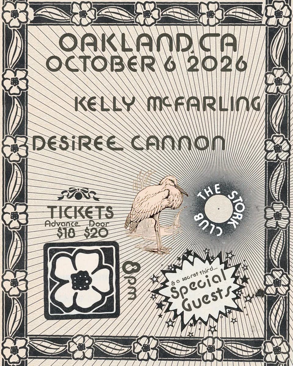 Kelly McFarling, Desiree Cannon, and secret guest TBA