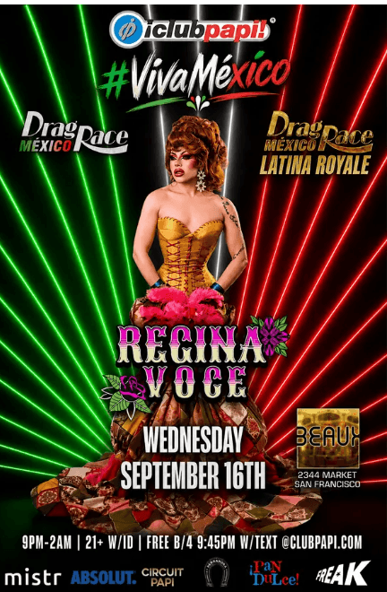 09/16/2026 - PAN DULCE PRESENTS LATINA ROYALE STAR REGINA VOCE LIVE @ BEAUX SF