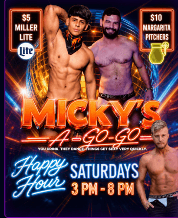 10.17 - MICKY’S A GOGO Happy Hour