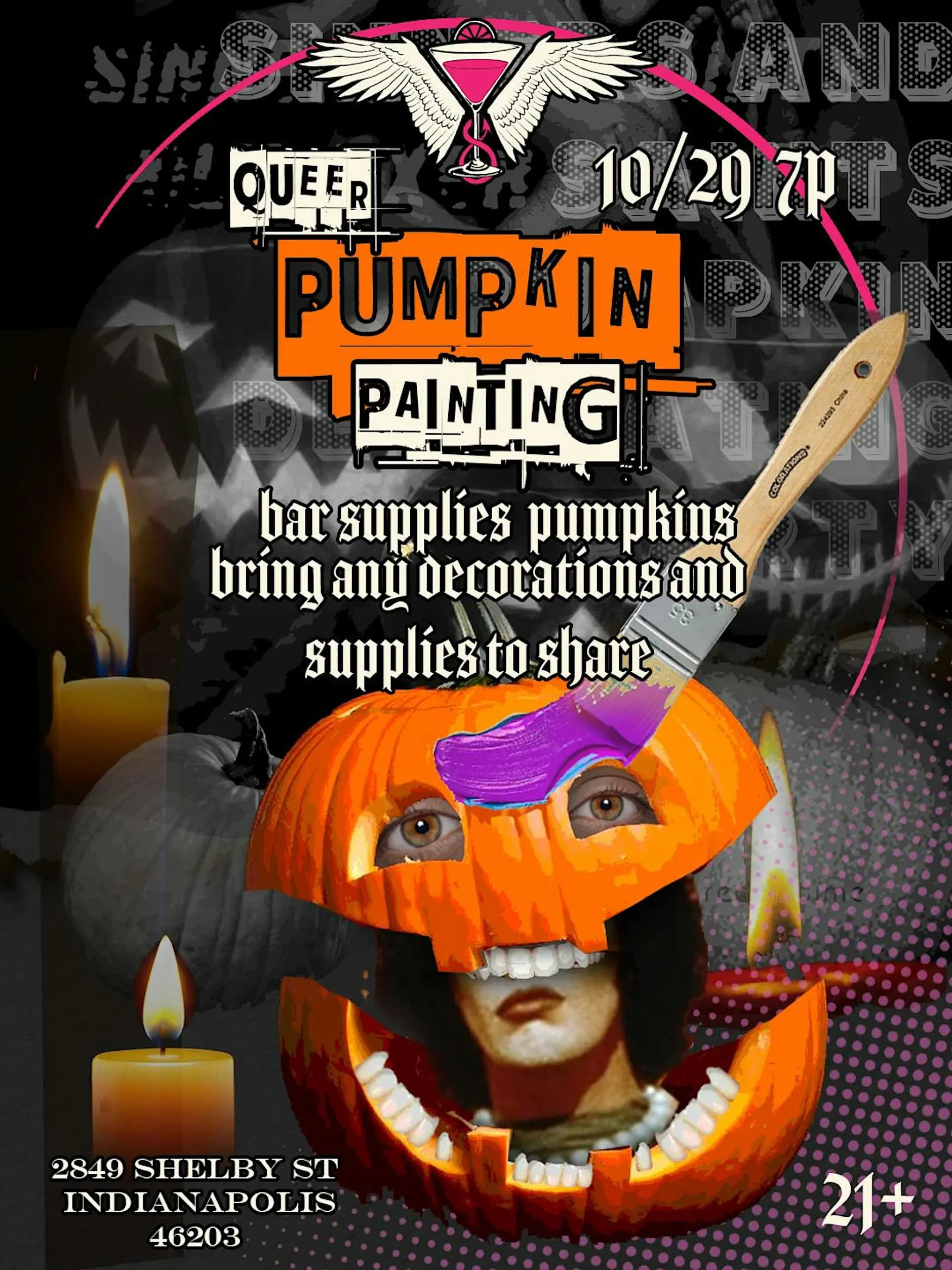 Queer Pumpkin Painting