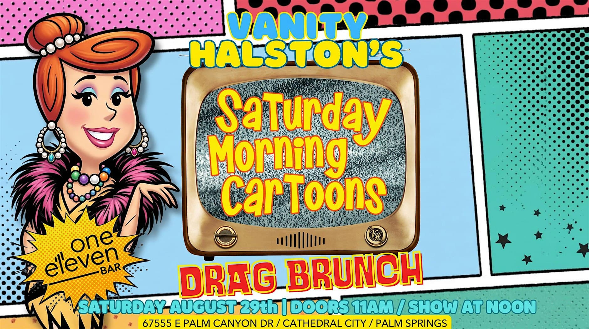 Saturday Morning Cartoons Drag Brunch with Vanity Halston - August 29th