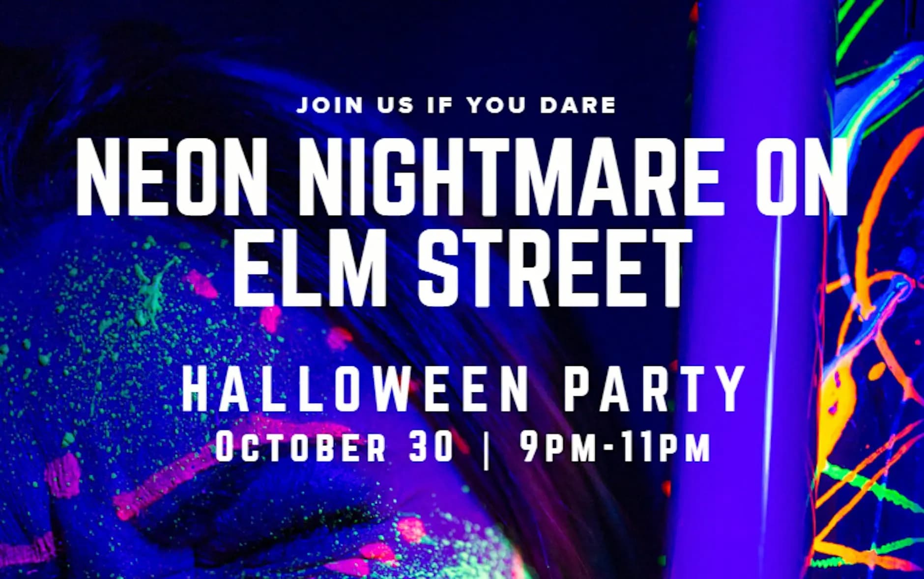 NEON NIGHTMARE ON ELM STREET | Halloween Party