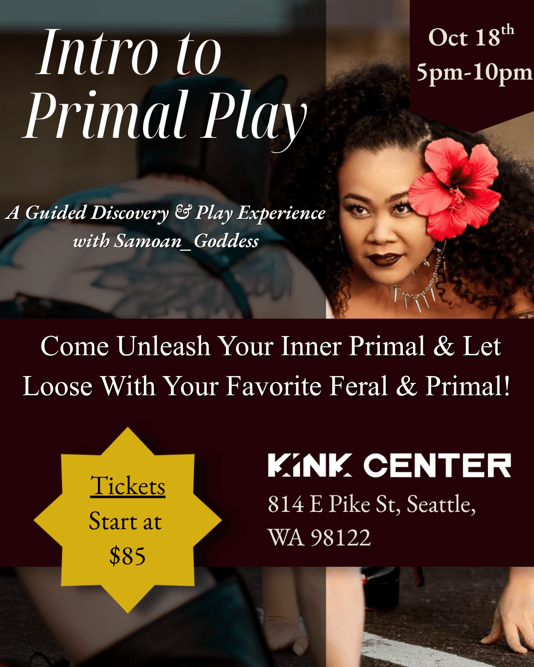 Intro to Primal Play - A Guided Discovery & Play Experience with Samoan_Goddess