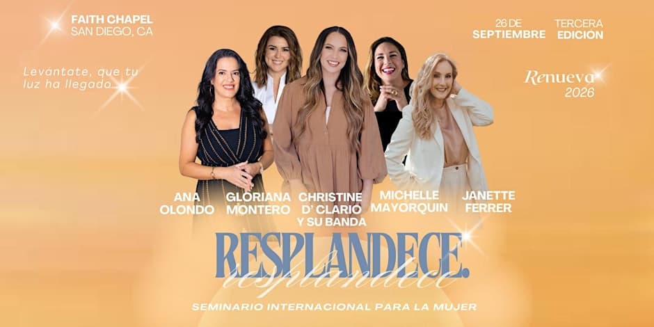 RENUEVA MUJERES 2026: RESPLANDECE | Seminario Internacional | San Diego