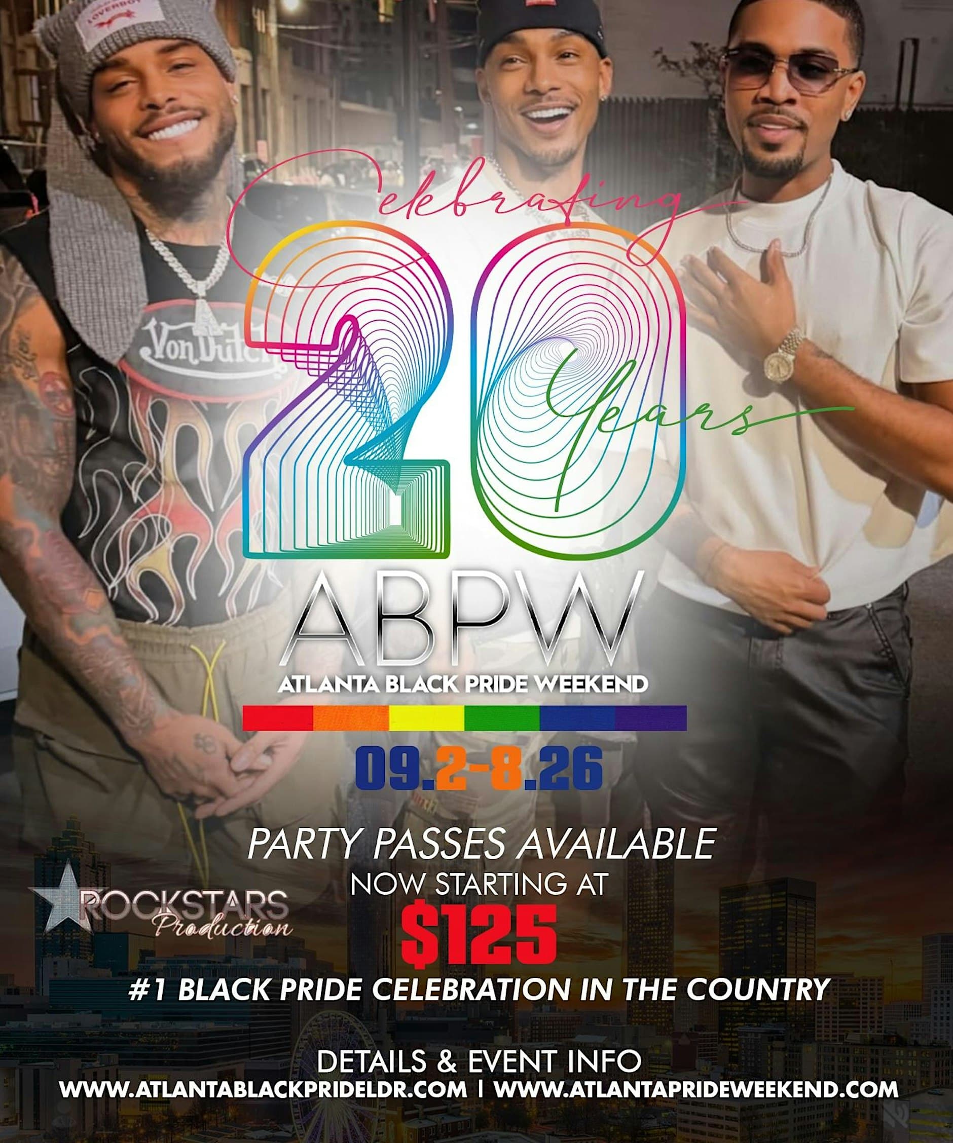 Atlanta Black Pride -Labor Day Rock 26 Tickets & Party Passes