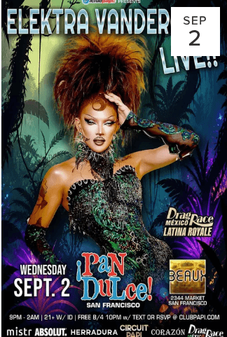 09/02/2026 - ELEKTRA VANDERGELD @ Pan Dulce Wednesdays (Latin Night)