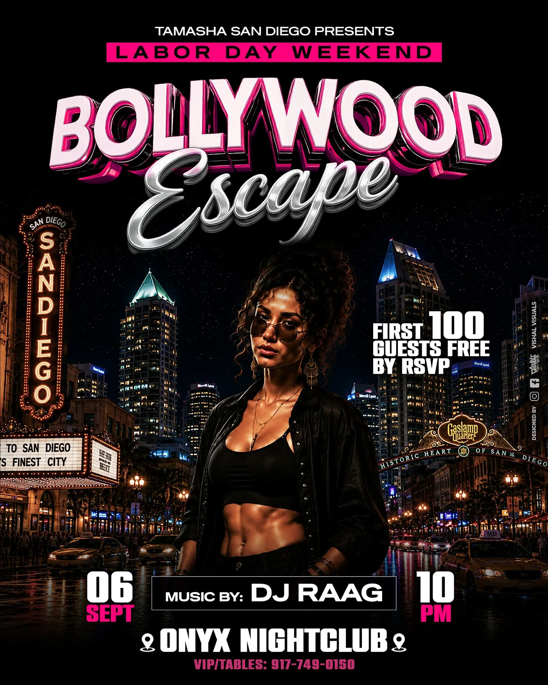 San Diego Bollywood Escape, Labor Day Weekend @ONYX Nightclub