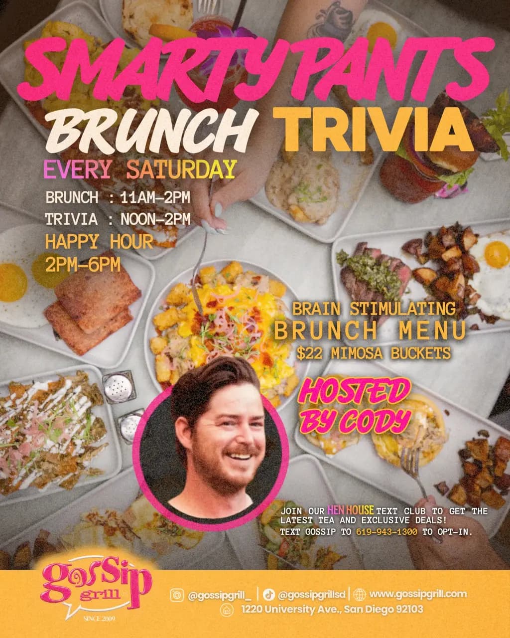 SMARTYPANTS SATURDAY Trivia Brunch!