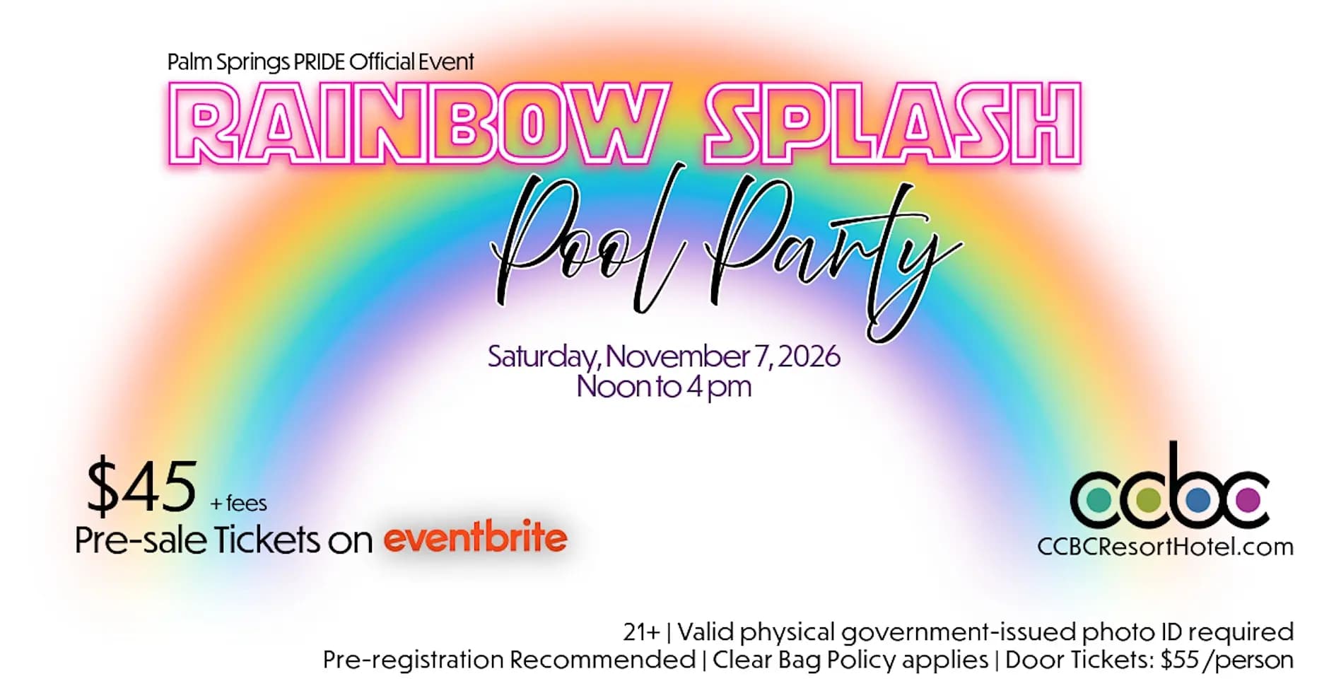 PS Pride Weekend Rainbow Splash Pool Party 2026