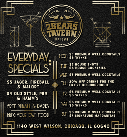 10.27 - Weekly Specials Happy Hour