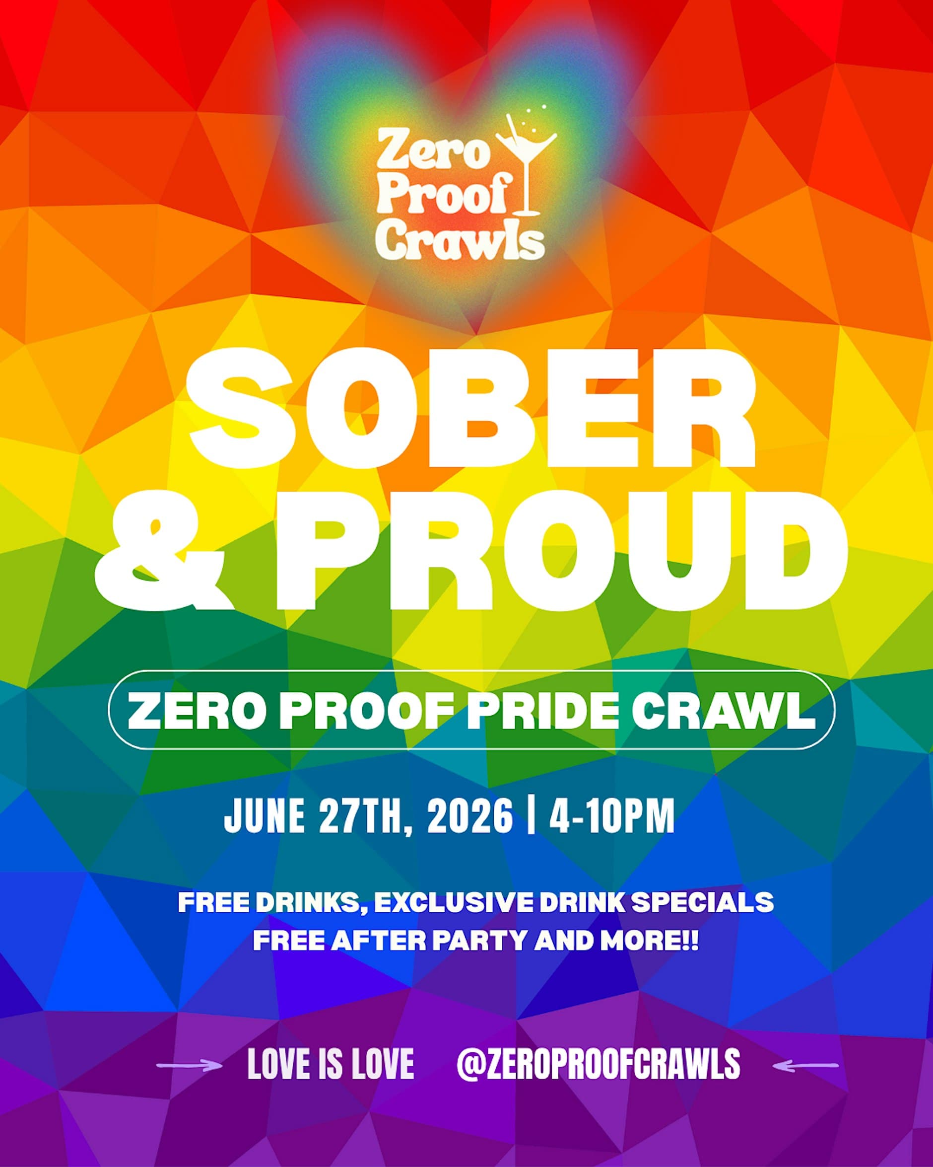 Sober & Proud: Dallas Zero Proof Pride Crawl