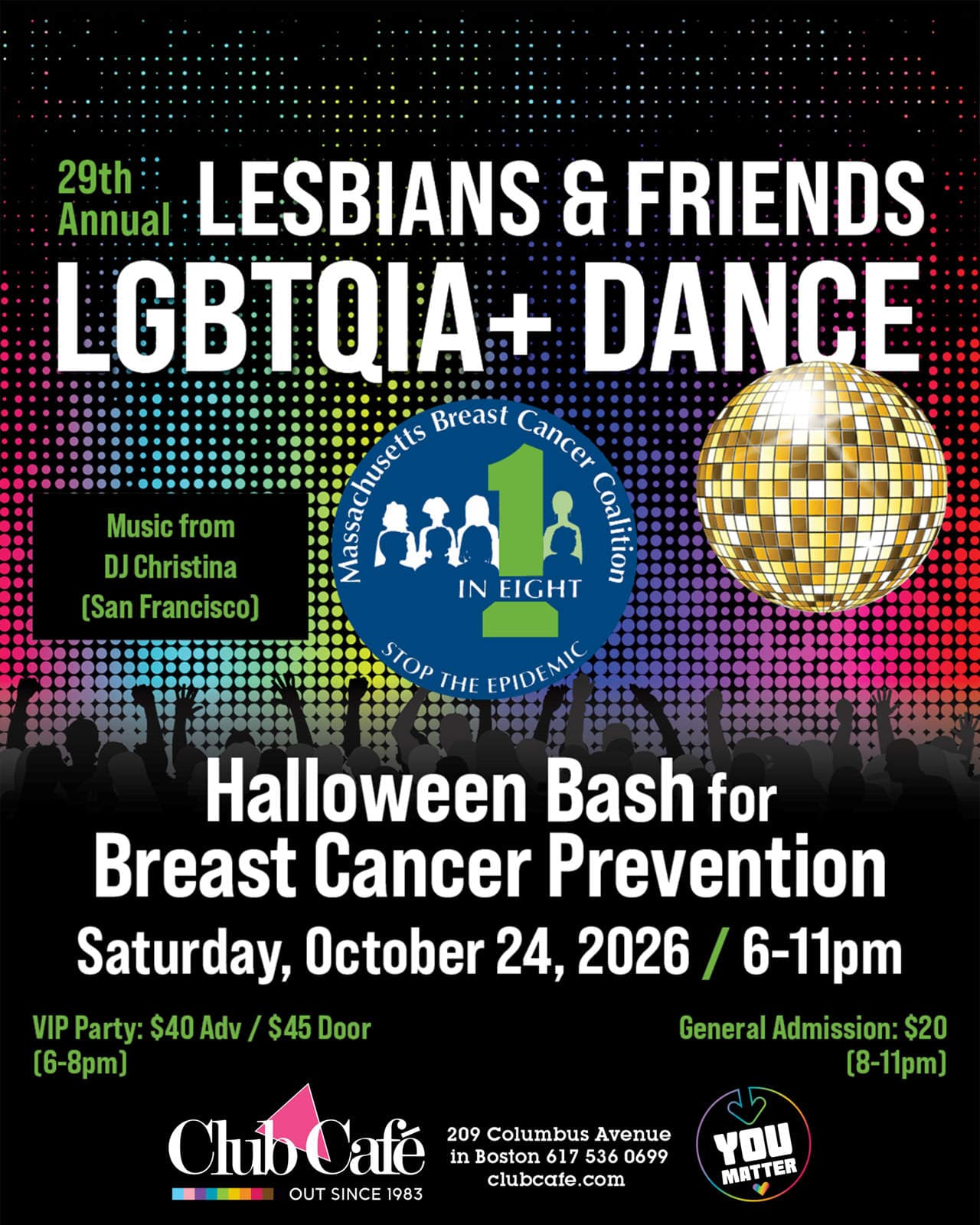 29th Annual Lesbians & Friends LGBTQIA+ Dance