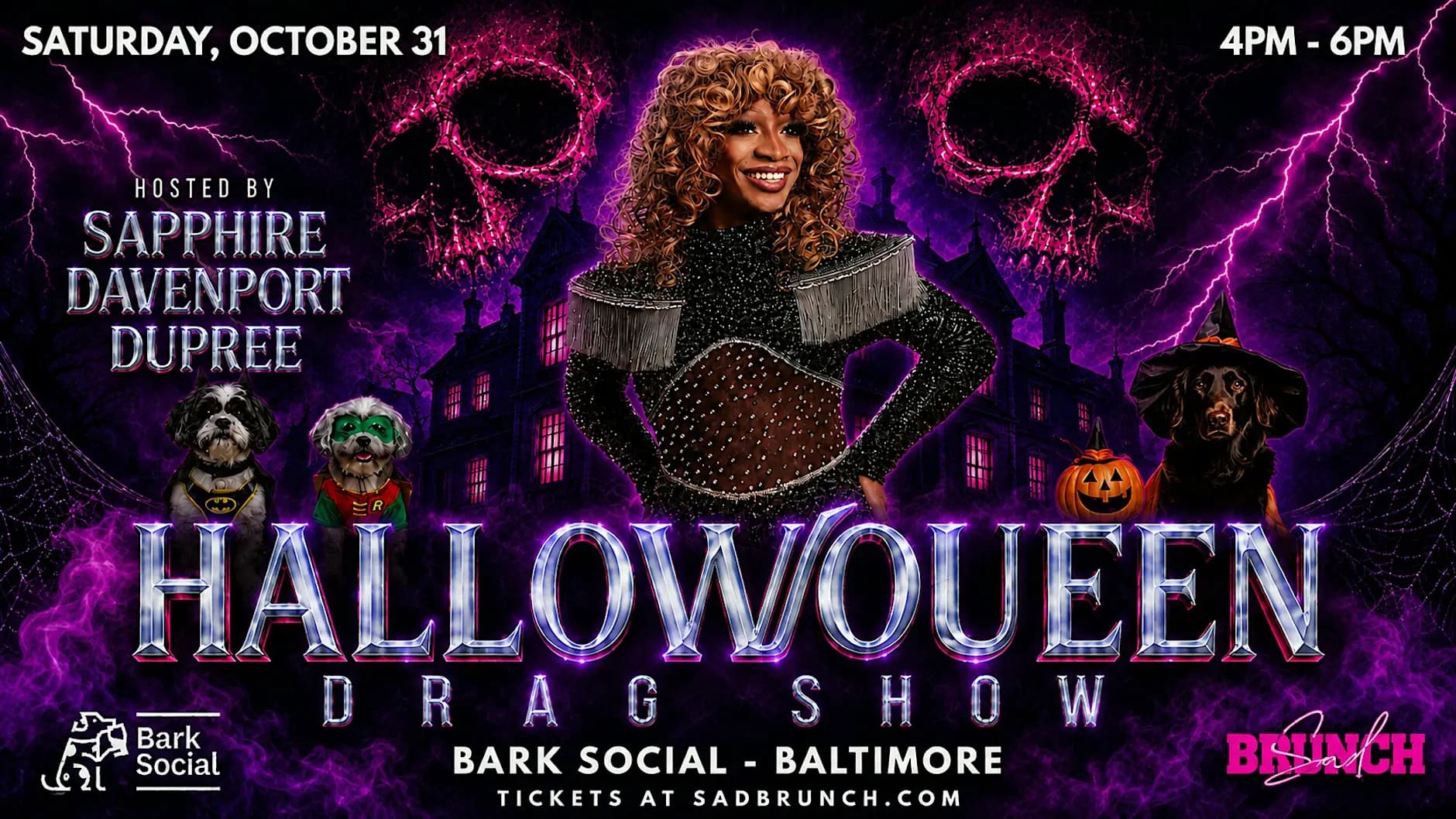 HallowQueen Drag Brunch @ Bark Social BALTIMORE