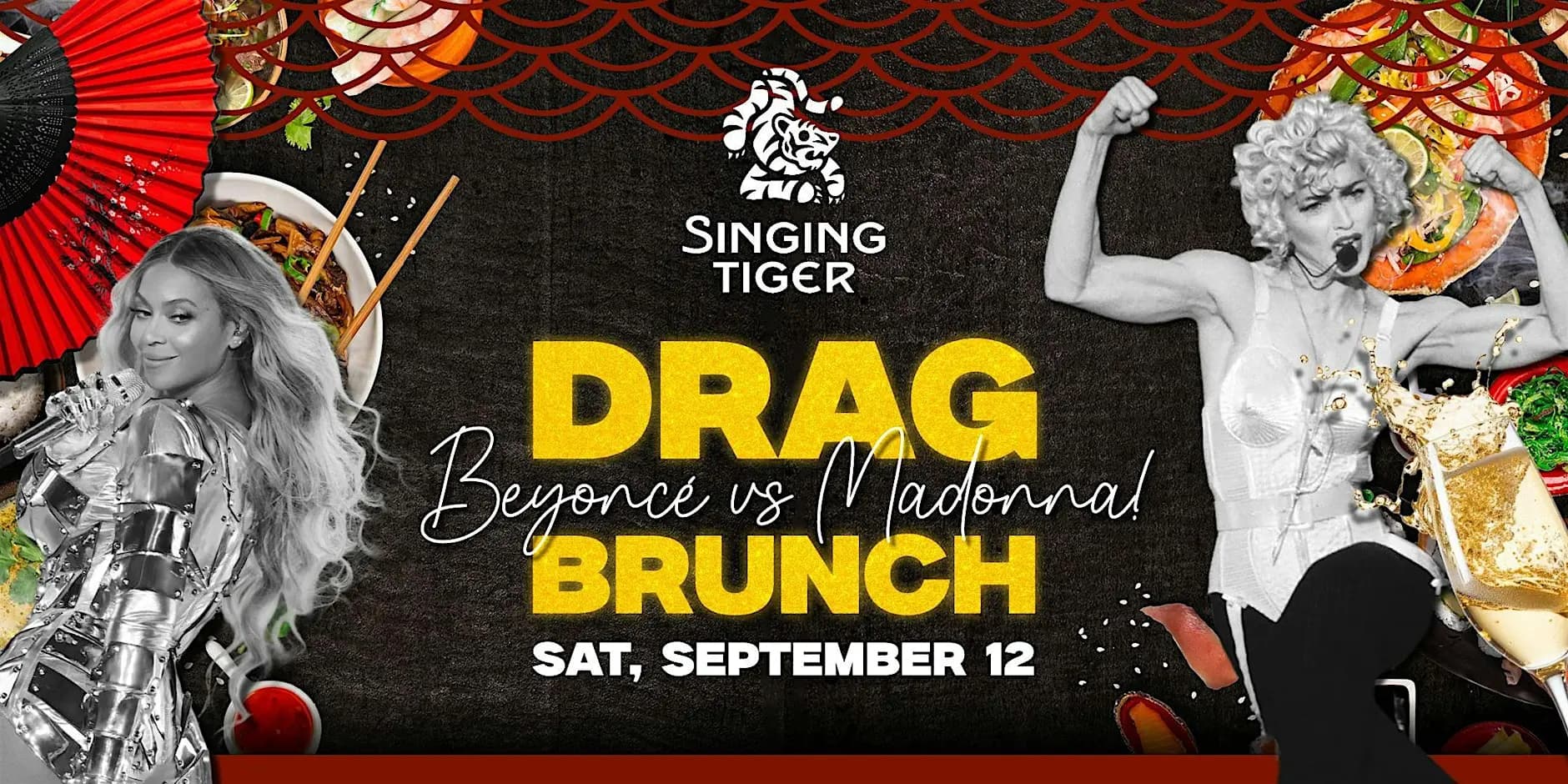 Crouching Tiger Hidden Drag Brunch at Singing Tiger