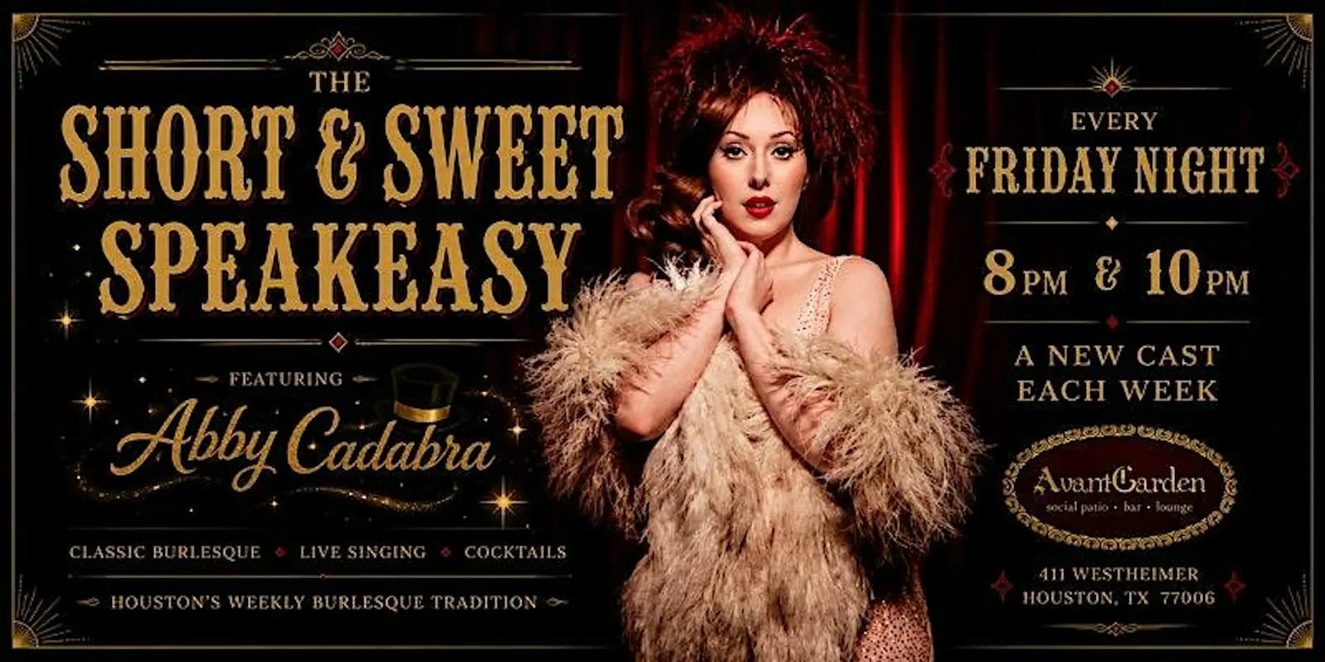 The Short and Sweet Speakeasy Burlesque and Jazz Cabaret Experience