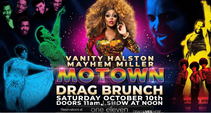 Motown Drag Brunch with Mayhem Miller & Vanity Halston - October 10th